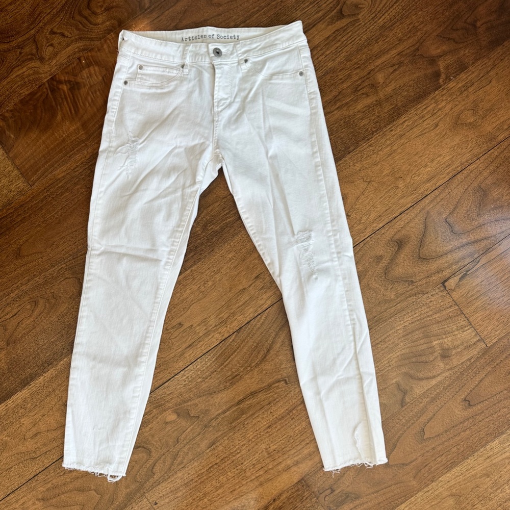 Articles of Society white jeans